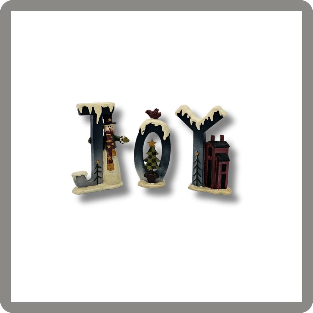 JOY Christmas Shelf Sitters